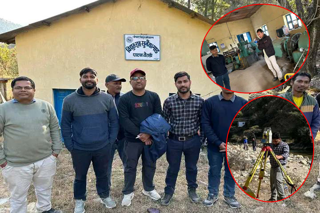 सुर्नया गाड जलविद्युत आयोजनाको प्राविधिक टोलीद्वारा अनुगमन, सञ्चालनका लागि पहल 